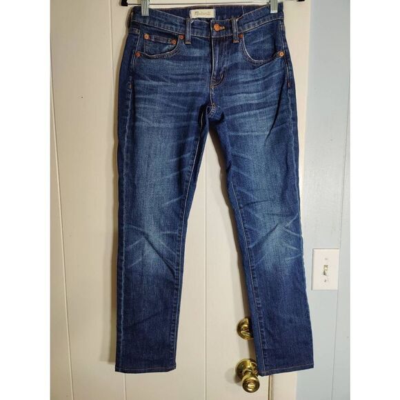 Madewell "The Slim Boyfriend" jeans, medium fade, size women's 23 - Picture 2 of 4